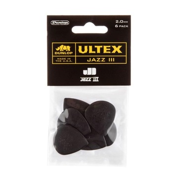 Kostka gitarowa DUNLOP ULTEX JAZZ III - 2mm 6 szt