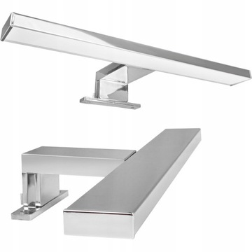 LAMPKA ŁAZIENKOWA NA SZAFKĘ LAMPA NAD LUSTRO LED CHROM KINKIET NASZAFKOWY