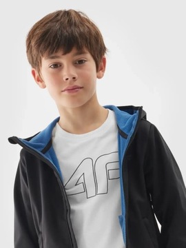 СПОРТИВНАЯ КУРТКА ИЗ СОФТШЕЛЛА С КАПЮШОНОМ ДЛЯ МАЛЬЧИКОВ 4F AW24M269