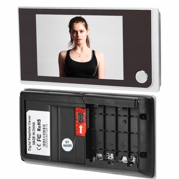 ДВЕРНАЯ КАМЕРА С ЭЛЕКТРОННЫМ ПРОСМОТРОМ JUDAS LCD 3,5 ДЮЙМА, ШИРОКОУГОЛЬНЫЙ, С АККУМУЛЯТОРНОЙ БАТАРЕЕЙ