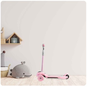 САМОКАТ ДЛЯ ДЕВОЧЕК, ДЕТЕЙ, БАЛАНС ТРЕХКОЛЕСНЫЙ LED ДЛЯ ДЕТЕЙ 2, 3, 4 ЛЕТ