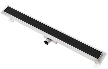 ODPŁYW LINIOWY 90 CM NISKI SYFON CZARNY ROYAL