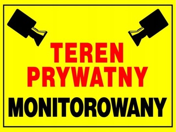 ZI-51 znak tablica TEREN PRYWATNY MONITOROWANY
