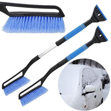 ЩЕТКА-СКРЕБОК ДЛЯ ОКОН для уборки снега с автомобиля, ТЕЛЕСКОПИЧЕСКИЙ 71-88см