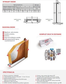 НАТА ТОЛЩИНА ДВЕРИ 50ММ 90Л