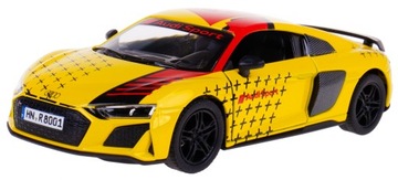 AUDI R8 COUPE 2020 МЕТАЛЛ МОДЕЛЬ KINSMART 1:36 ЖЕЛТЫЙ