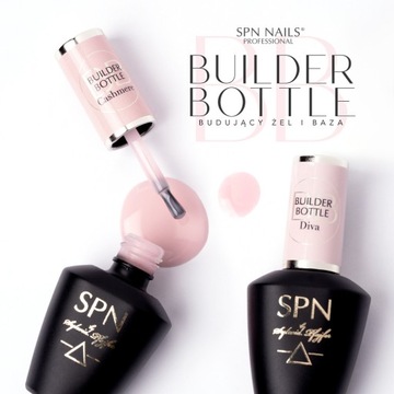 Baza i żel budujący 2w1 Builder Bottle Cashmere 10ml SPN Nails