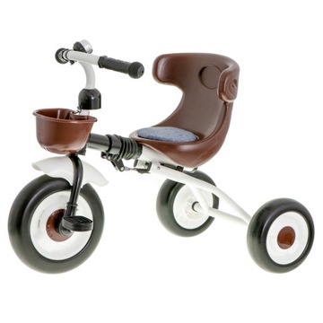 ROWER ROWEREK TRÓJKOŁOWY DZIECIĘCY Z OPARCIEM I KOSZYKIEM SOLIDNY SKŁADANY