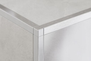 УГЛОВОЙ ПРОФИЛЬ МАТОВЫЙ ХРОМ Q 270 см x 12,5 мм