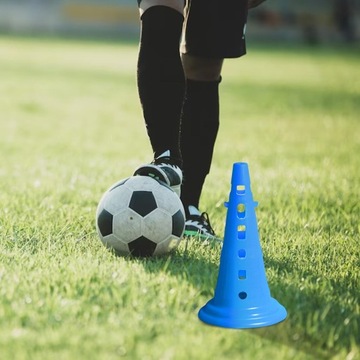Конусы de-Soccer Прочный спортивный тренировочный конус для футбола в помещении 50 см, синий