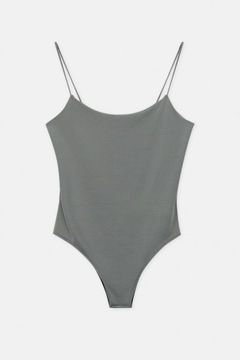 BODY BASIC RAMIĄCZKA P4C NH2__L PULL & BEAR ZIELONE KLASYCZNE