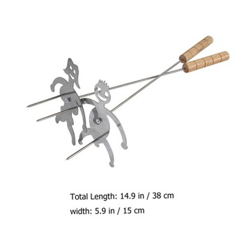 2 забавных вилки для барбекю в форме женщин и мужчин