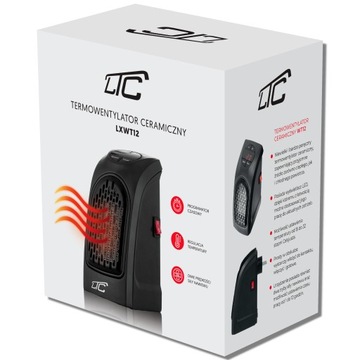 Тепловентилятор мощностью 400 Вт с ЖК-дисплеем LTC WT12