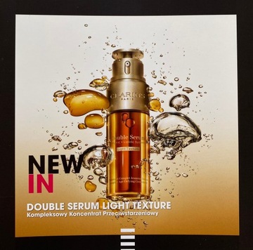CLARINS ДВОЙНАЯ СЫВОРОТКА С ЛЕГКОЙ ТЕКСТУРОЙ ОБРАЗЕЦ 0,9 МЛ