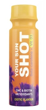 Soleo Sun Shot suplement drink napój na brązową opaleniznę carotene + wit.D