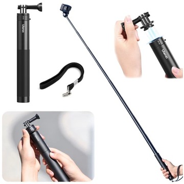 Aluminiowy 9 segmentowy KIJEK DO SELFIE dla kamer z mocowaniem GoPro