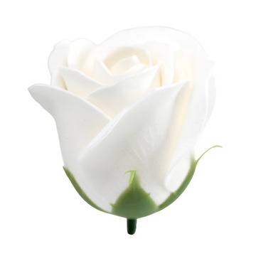 5x RÓŻA BIAŁA MYDLANA na bukiet prezent dzień ślub