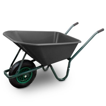 Тачка садовая/строительная одноколесная 100л 250кг Чаша ПВХ ЧЕРНАЯ