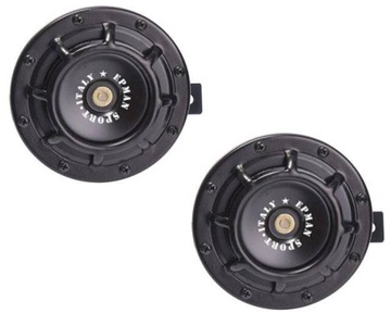 KLAKSON GŁOŚNY 2x TUNINGOWY SOLIDNY BLAST-TONE CZARNY UNIWERSALNY 12V EPMAN