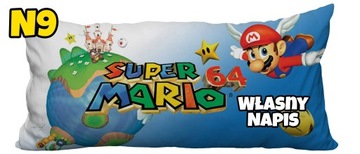 ПОДУШКА SUPER MARIO BROS + ИМЯ 30 x 60 N2