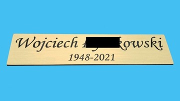 TABLICZKA NA DRZWI MOSIĘŻNA, TRADYCYJNA, GRAWER