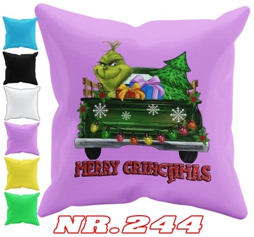 POSZEWKA NA PODUSZKĘ JAŚKA DO PRZEDSZKOLA GRINCH ŚWIĘTA + IMIĘ GRATIS