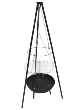 САДОВЫЙ ГРИЛЬ, КОВАННЫЙ ШТАТИВ, ПОДВЕСНОЙ УГЛЕРОДНЫЙ ГРИЛЬ