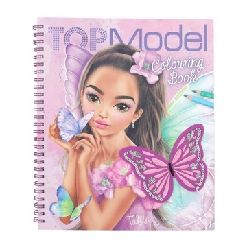 TOP MODEL KOLOROWANKA Z CEKINAMI FAIRY LOVE 12976