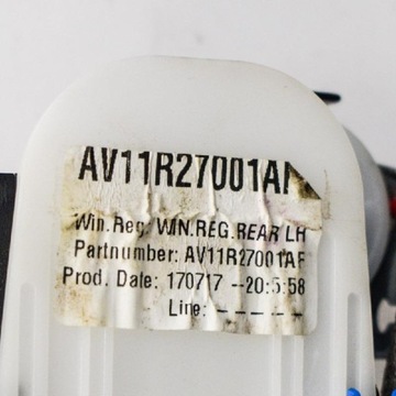 FORD B-MAX ZADNÍ LEVÝ ZVEDÁK OKNO JK AV11R27001AF AV11-R27000 2017