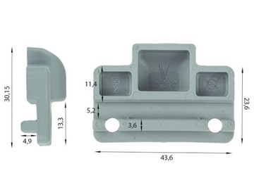 УНИВЕРСАЛЬНЫЙ ЗАДНИЙ ВНУТРЕННИЙ ЗАЖИМ ДЛЯ ДВЕРНЫХ ОКОН