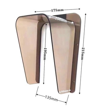 Osłona przeciwdeszczowa dzwonka do drzwi Osłona osłony przełącznika do domofonu domofonowego Brązowa