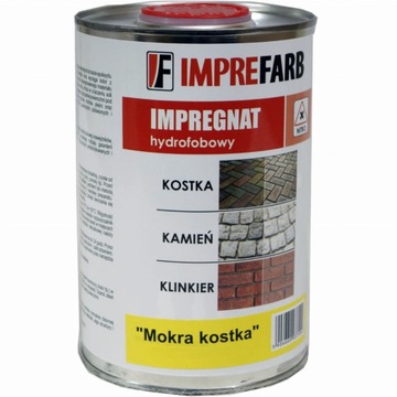 MOKRA KOSTKA impregnat do kostki brukowej HYDROFOBOWY NITRO 1L IMPREFARB