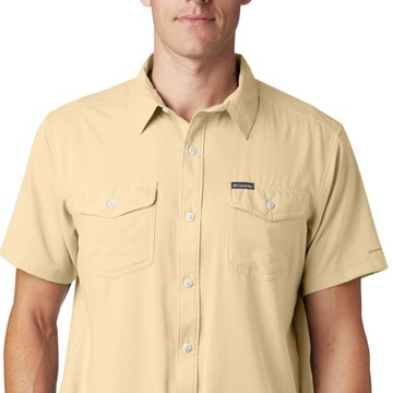 Koszula z krótkim rękawem męska Columbia Utilizer II Solid - Light Camel XL