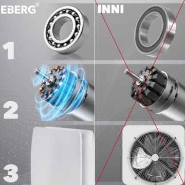 EBERG AXI 100 тихий потолочный вентилятор для ванной комнаты + обратная заслонка