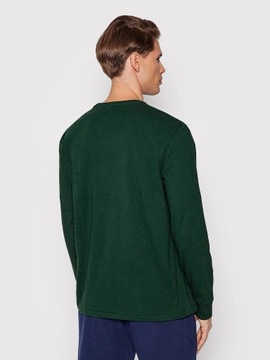 polo ralph lauren longsleeve koszulka męska z długim rękawem zielona