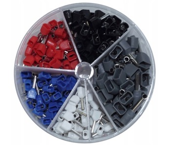 TULEJKI IZOLOWANE PODWÓJNE KABLOWE ZESTAW 250SZT