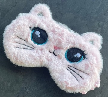 МАСКА ДЛЯ СНА ДЛЯ ГЛАЗ РАССЛАБЛЕНИЕ OLDMAN CAT НА Резинка ПЛЮШ РОЗОВЫЙ