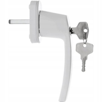 ПРОТИВОВЗЛОМАТЕЛЬНАЯ АЛЮМИНИЕВАЯ ОКОННАЯ РУЧКА С ЗАМКОМ НА КЛЮЧ