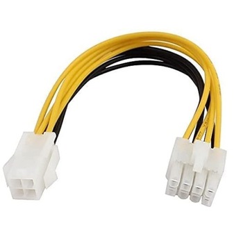 ADAPTER ZASILANIA PROCESORA ATX 12V 4-pin na 8-pin 20 cm przejściówka CPU