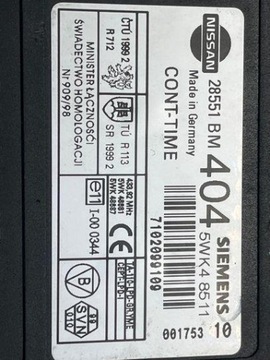 28551BM MODUL POHODĚ 1.8 84 2001 NISSAN ALMERA II (N16)