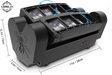 LED MINI EIGHT EIGHT EYES SPIDER LIGHT ЛУЧ ЛАМПА