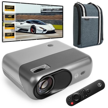 Projektor LED D1000 Wi-Fi Bluetooth + Ekran Torba