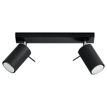 Plafon RING 2 Czarny SL.0092 SOLLUX