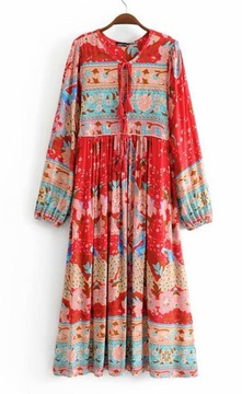 KIMONO ORIENTALNE KOPERTOWE JAK MALOWANY JEDWAB
