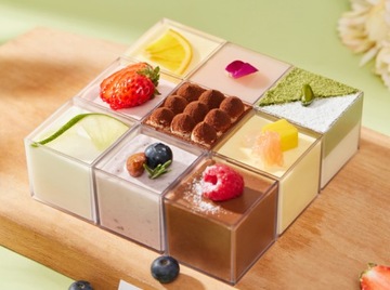 Стаканчики десертные стаканчики для закусок SQUARE Fingerfood 55мл 30шт