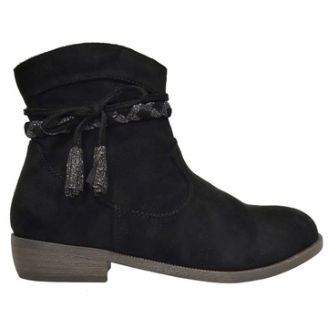 ELEGANCKIE SZTYBLETY DZIEWCZĘCE OCIEPLANE - rozm 34