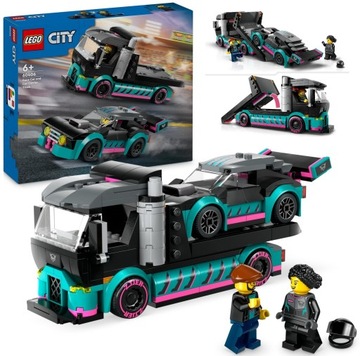 LEGO City 60406 Samochód wyścigowy i laweta Prezent