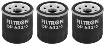 3× FILTR OLEJE OP643/6 FILTRON
