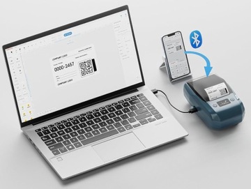 Drukarka termiczna termotransferowa etykiet samoprzylepnych Niimbot M2