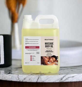 OLIWKA OLEJEK DO MASAŻU CIAŁA TWARZY NATURALNA 5000 ML BEAUTIONA